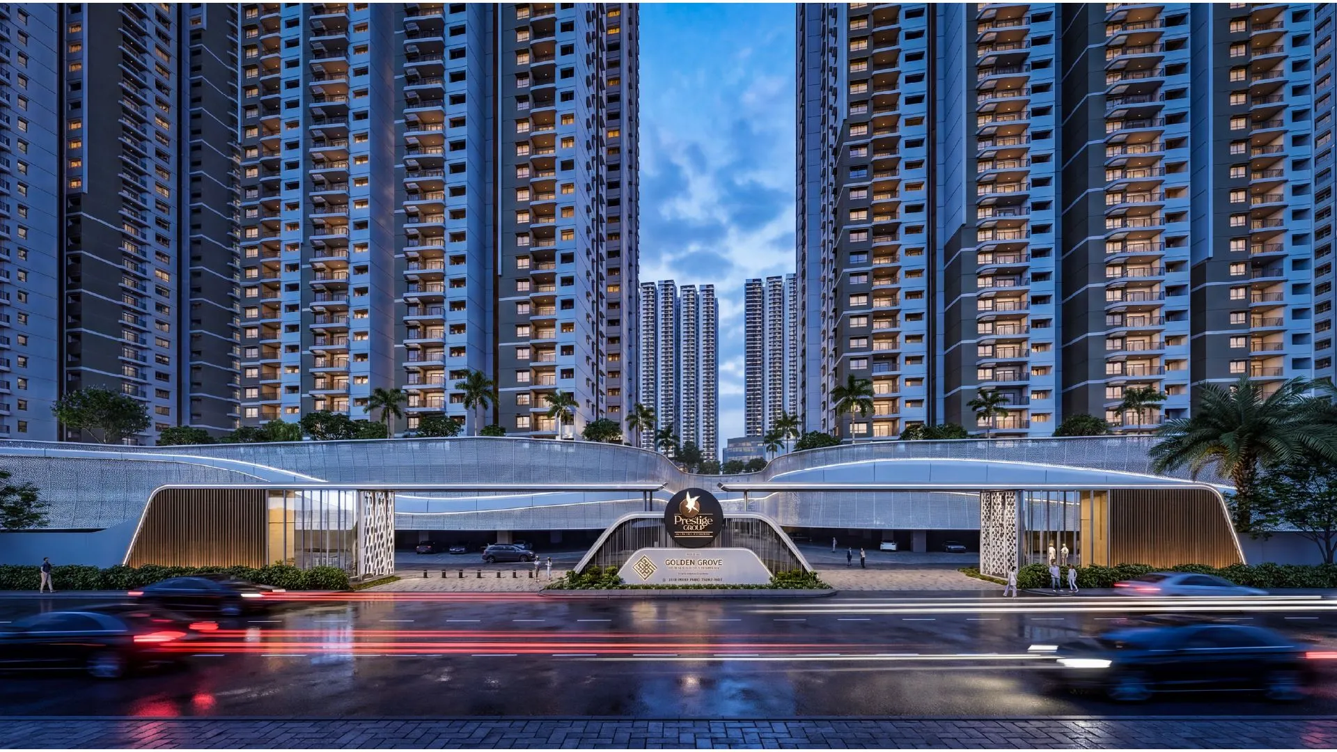 Prestige Golden Grove grand entrance gate — Velimela